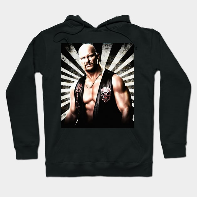 Stone Cold Poster Hoodie by IndianaWild